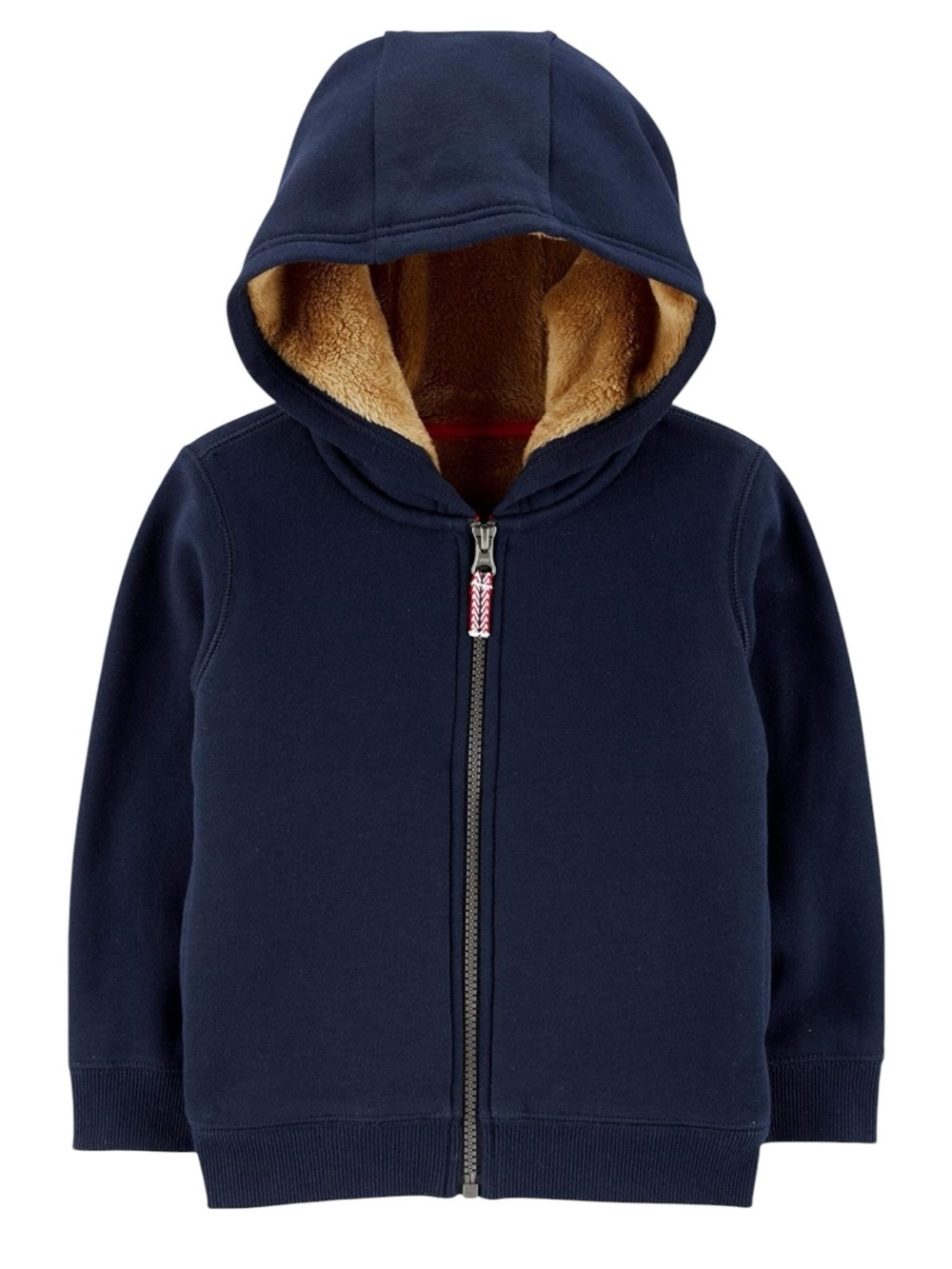 NWOT Navy Blue Zip Hoodie with Sherpa Lining